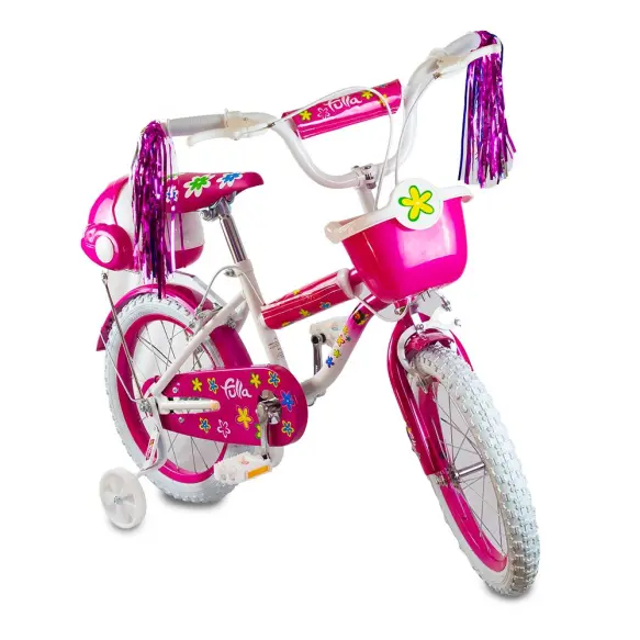 Fella Vélo d'enfant Filles 14" Rose Blanc