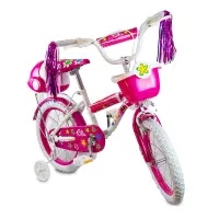 Fella Vélo d'enfant Filles 14" Rose Blanc