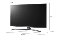 LG  Téléviseur intelligent 4K - 43" LG 43UN74006LB