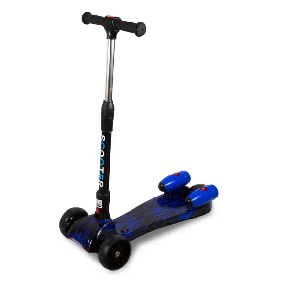 Amir-Star Trottinette vélo Pliable  Lumière Son Blue
