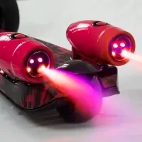 Amir-Star Trottinette vélo Pliable  Lumière Son Rouge