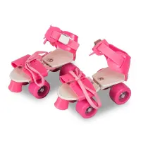 Patins à roulettes 4 roues rose pointure 25 à 34