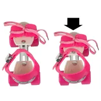 Patins à roulettes 4 roues rose pointure 25 à 34