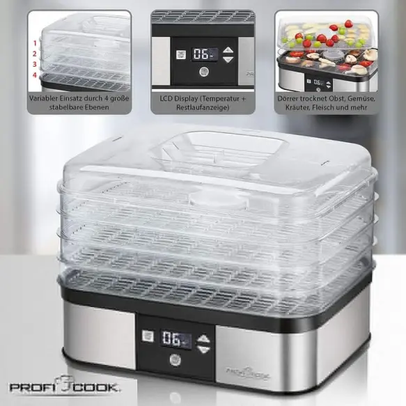 Proficook Déshydrateur D’Aliments Pc-Dr 1116