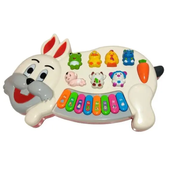Piano musical Webby Rabbits avec des sons d'animaux