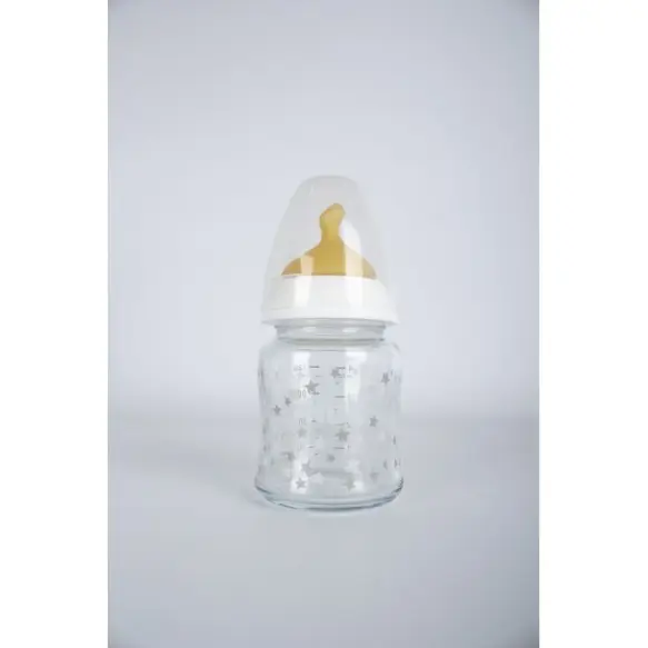 Nuk Biberon Col Large First Choice En Verre 120 Ml - blanc