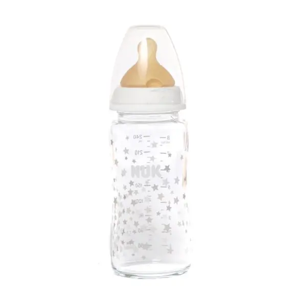 Nuk Biberon Col Large First Choice En Verre 240 ML
