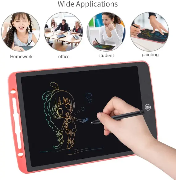 Tablette d'écriture colorée à panneau LCD