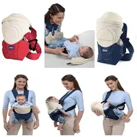 Chicco Porte bébé avec cache tête Bleu/Blanc
