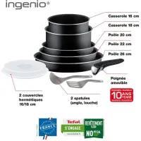 Tefal Set De Cuisine Ingenio Essential10 Pièces L2009802