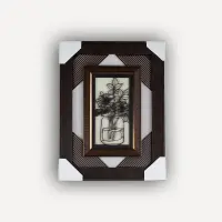 Belle décoration murale à 3 cadres en bois