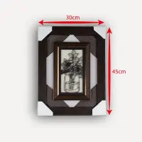 Belle décoration murale à 3 cadres en bois