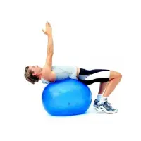 Fitness ball Ballon De Gym 75Cm  Bleu
