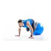 Fitness Ballon De Gym Avec Pompe  85 Cm  Bleu