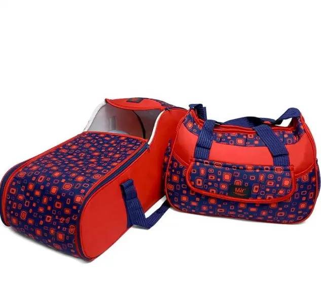 Couffin portable et sac a maman Rouge